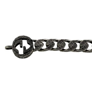 GUCCI bracelet Silver925 Silver Interlocking G Arabesque 20 | AlmaBagz