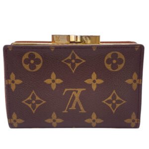 LOUIS VUITTON Bifold Wallet M61674 leather Brown Monogram Viennois Made in USA | AlmaBagz