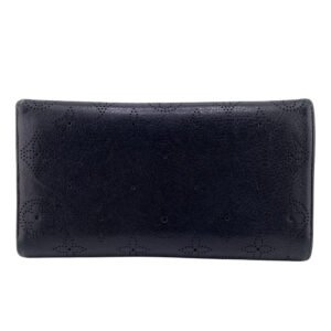 LOUIS VUITTON Long Wallet Purse M95549 leather black Mahina Amelia | AlmaBagz