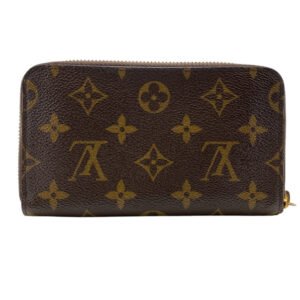 LOUIS VUITTON Long Wallet Purse M61440 leather Brown Monogram Zippy Compact Wallet NM | AlmaBagz
