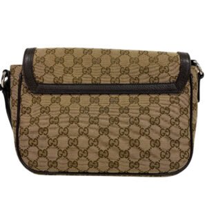 GUCCI Shoulder Bag 449172 canvas Brown GG canvas | AlmaBagz