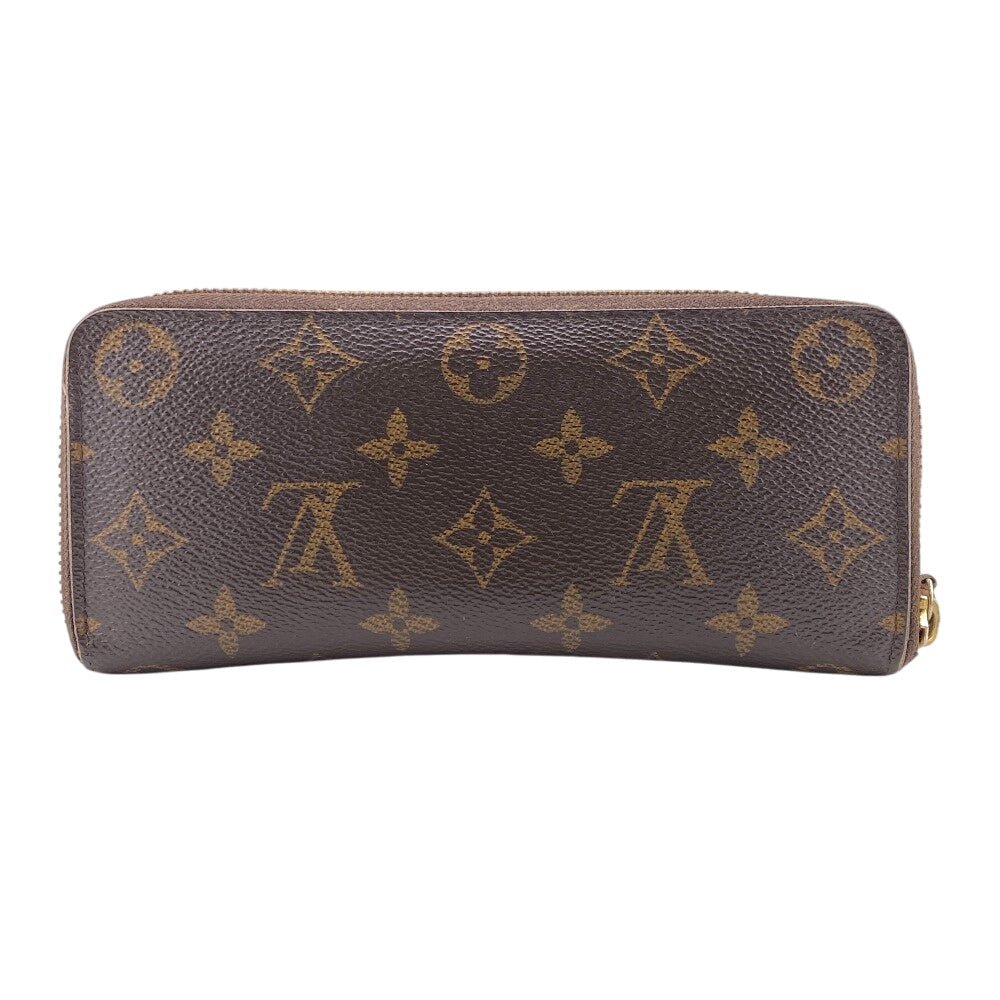 LOUIS VUITTON Long Wallet Purse M61298 leather Brown Monogram Portefeuille Clemence | AlmaBagz