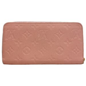 LOUIS VUITTON Long Wallet Purse M64090 Monogram Ann Platt pink Monogram Unplant Zippy wallet | AlmaBagz
