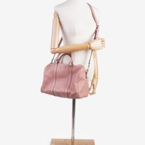 Gucci Joy Boston Bag Dusty Pink Leather Medium | AlmaBagz