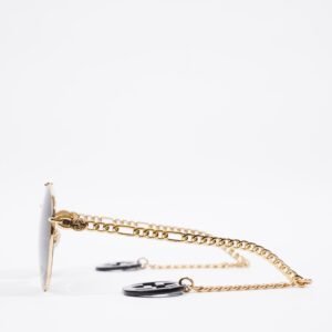 Gucci GG0725S Sunglasses Gold Base Metal 135 | AlmaBagz