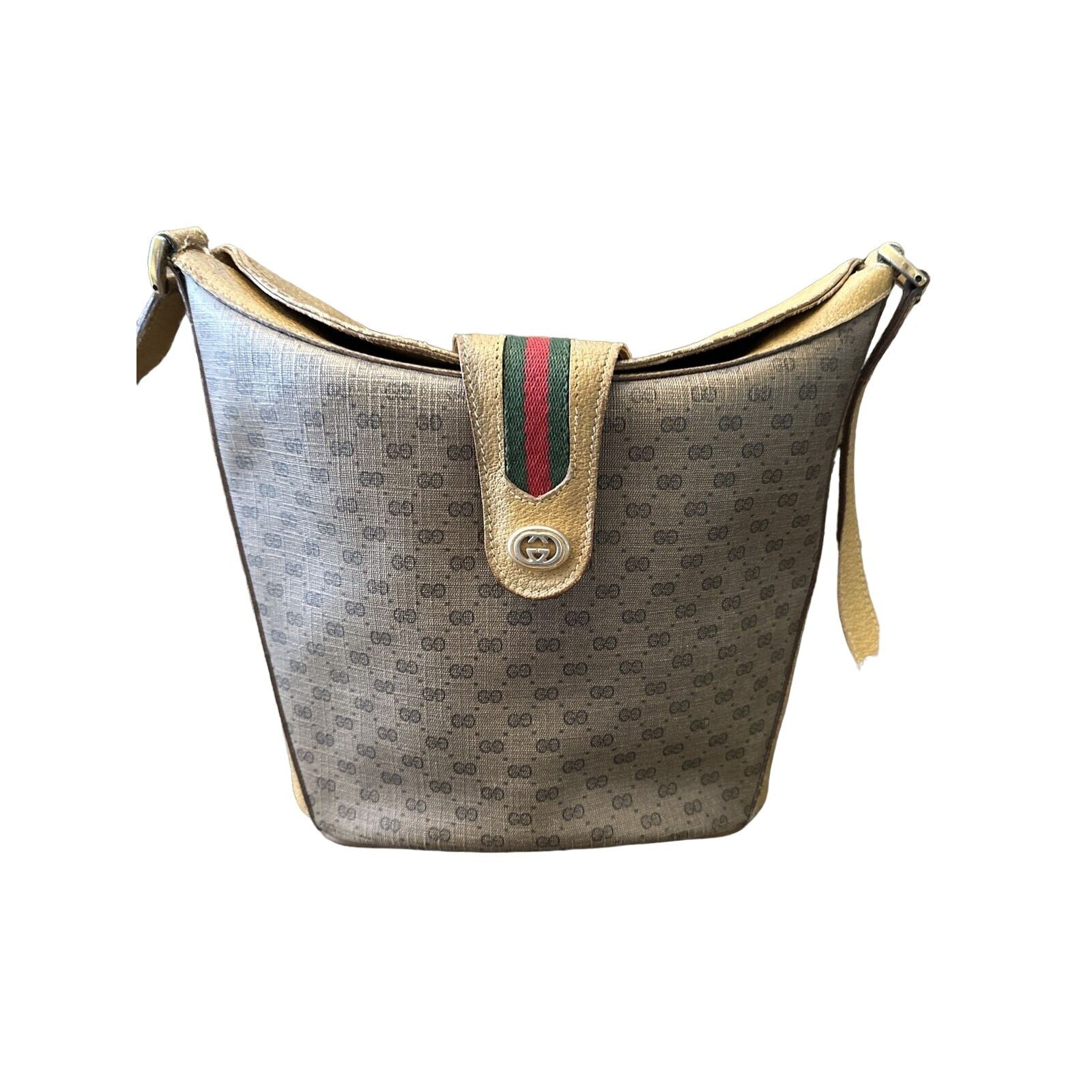 Gucci Accessory Collection brown micro Guccissima bucket bag | AlmaBagz - Image 6