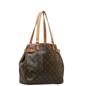 Louis Vuitton Monogram Batignol Vertical Shoulder Bag M51153 Brown PVC Leather Lady Louis Vuitton | AlmaBagz