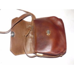 Gucci Vintage Two Shades Of Supple Brown Leather Hobo Bag | AlmaBagz