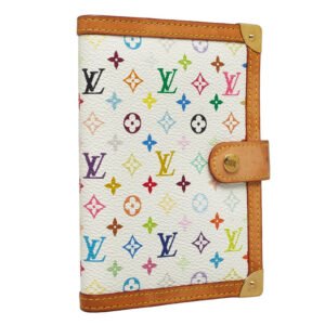 Louis Vuitton Multicolor Agenda PM Handbook Cover R20896 White PVC Leather  Louis Vuitton | AlmaBagz