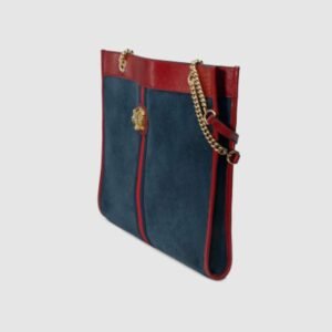 Gucci Rajah Large Tote Dark Blue | AlmaBagz