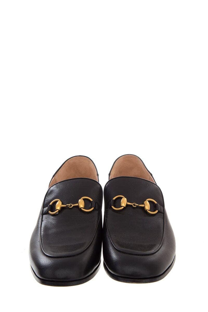 Gucci Black Horsebit & Rhinestone Detail Loafers SZ 41.5 | AlmaBagz