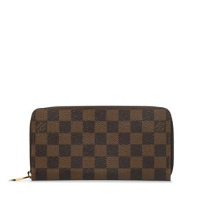 Louis Vuitton Damiere Zippie Wallet Round Fashner Long Wallet N60015 Brown PVC Lady Louis Vuitton | AlmaBagz