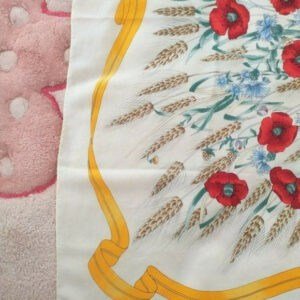 Gucci Colorful Floral Bouquet XL Silk Scarf | AlmaBagz