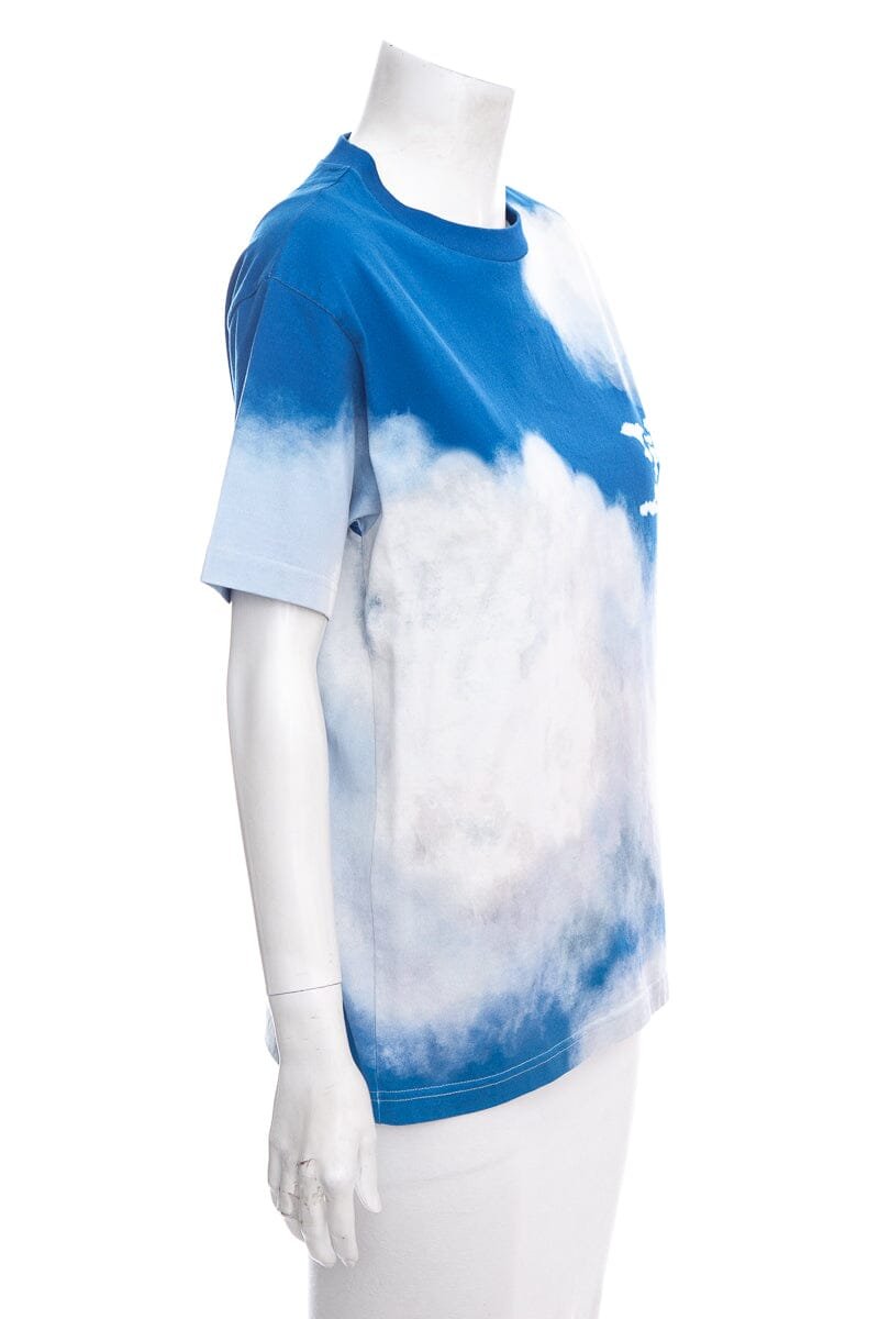 Louis Vuitton 2020 Blue & White Clouds T-Shirt SZ S | AlmaBagz