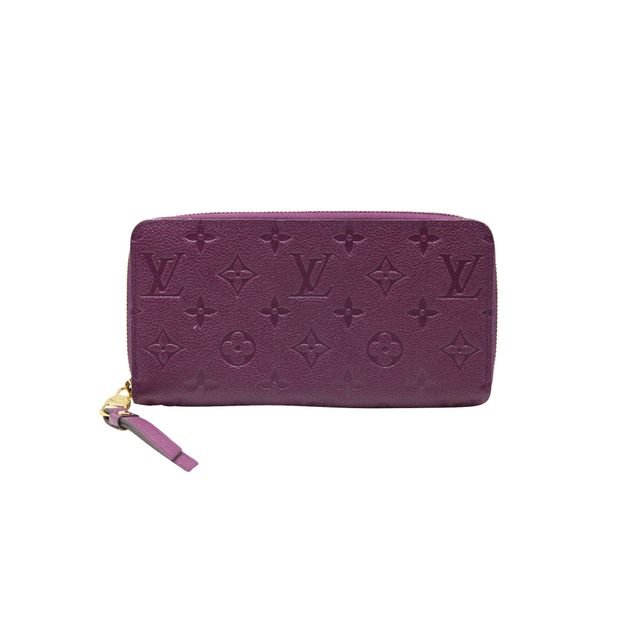 LOUIS VUITTON Purple Monogram Embossed Zippy Wallet | AlmaBagz - Image 2