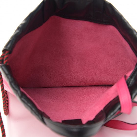 Gucci 2018 Leather Drawstring Backpack in Pink with Pouch | AlmaBagz - Image 13