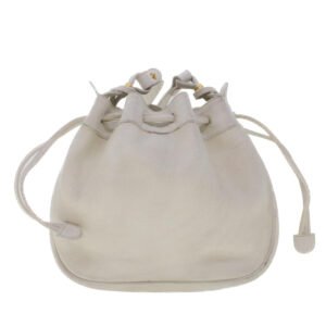 GUCCI Shoulder Bag Leather White  am4457 | AlmaBagz