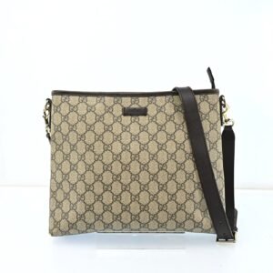Gucci Shoulder Bag Beige Brown Gg | AlmaBagz
