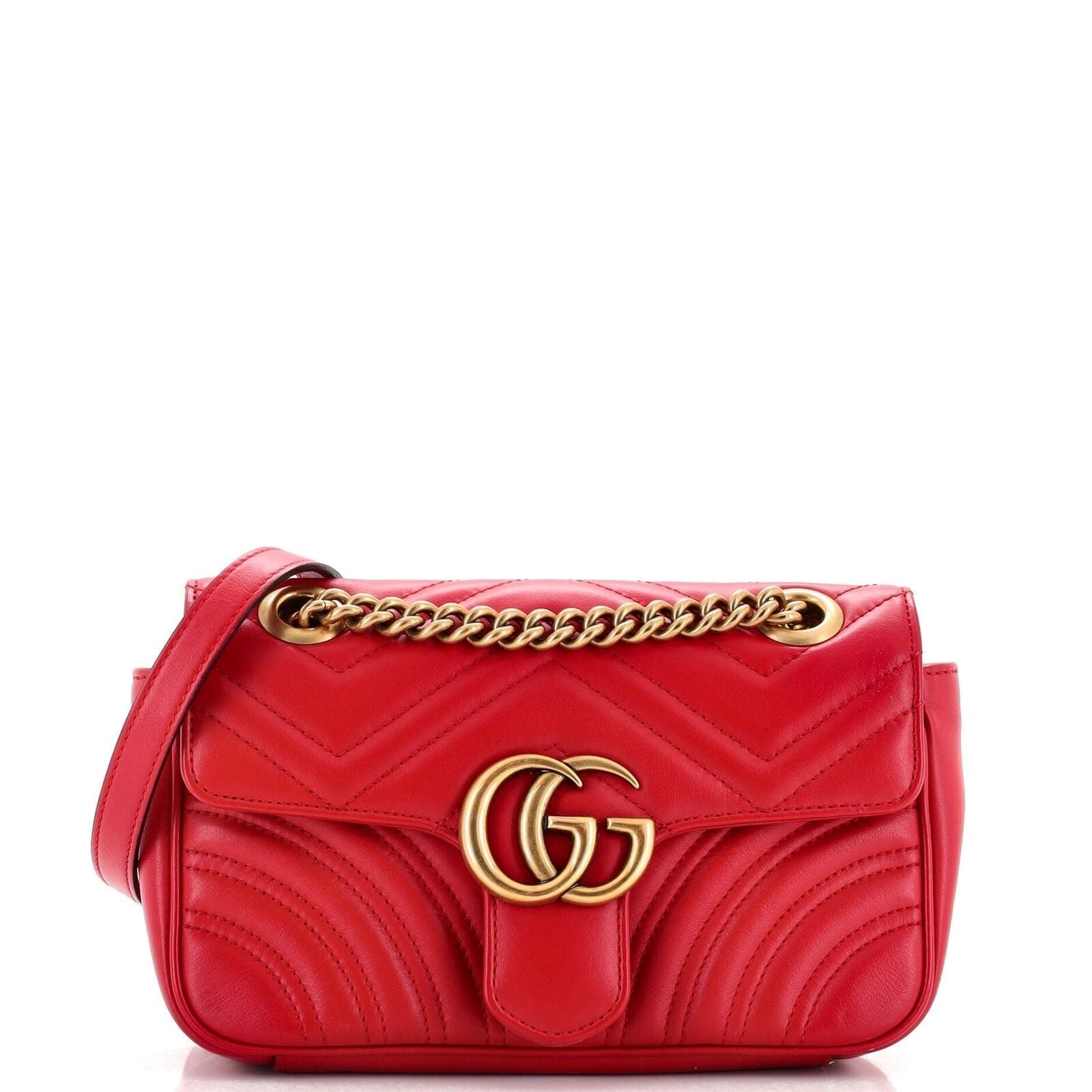 Gucci Gg Marmont Flap Bag Matelasse | AlmaBagz