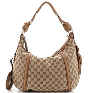 Gucci Techno Horsebit Hobo Gg Canvas | AlmaBagz