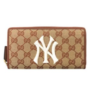 Gucci Gg Canvas Ny Zip Around Long | AlmaBagz