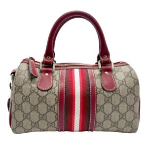 Gucci Handbag Red X Brown Pvc | AlmaBagz