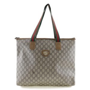 Gucci Tote Bag Sherry Beige/Red-Green Gg | AlmaBagz