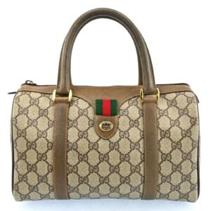 Gucci Web Sherry Line Boston Bag Pvc | AlmaBagz
