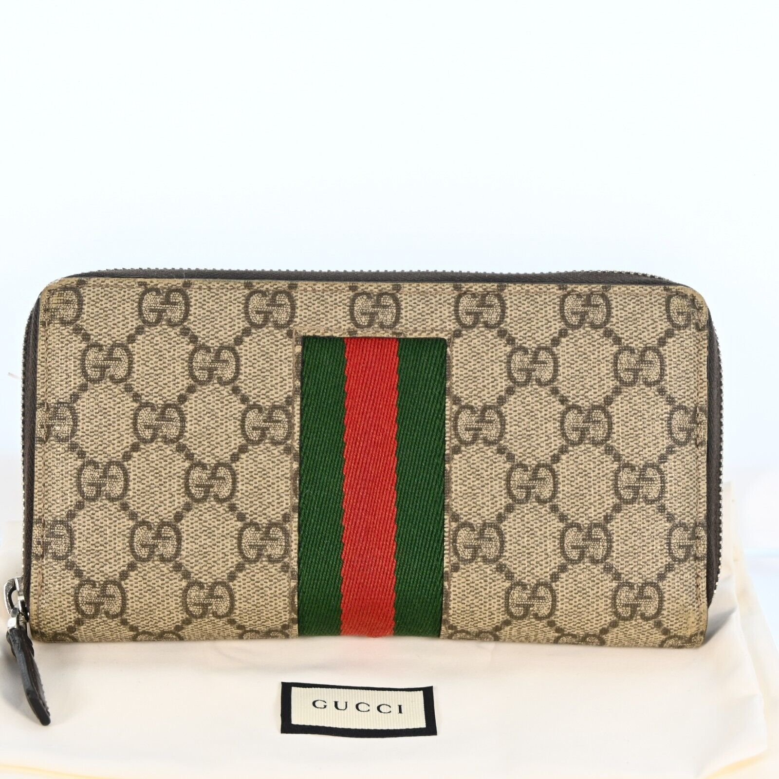 Gucci Sherry Line Zip Roud Long Wallet | AlmaBagz