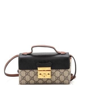 Gucci Padlock Top Handle Bag Gg Coated | AlmaBagz