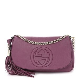 Gucci Pebbled Calfskin Medium Soho Flap | AlmaBagz