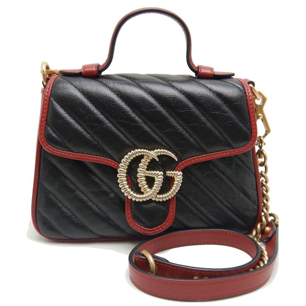 Gucci Handbag Gg Marmont Mini Top Handle | AlmaBagz
