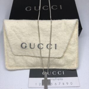 Gucci Cross Motif Chain Necklace 18' | AlmaBagz