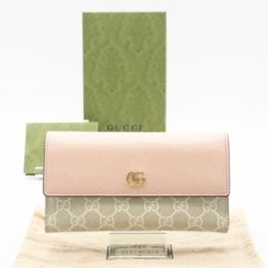 Gucci Double G Light Pink Beige Leather | AlmaBagz