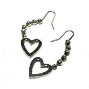 Gucci Heart Shape Earrings Silver Ladies | AlmaBagz