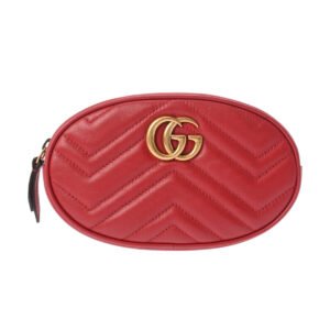 Gucci Gg Marmont Belt Bag Red Crossbody | AlmaBagz