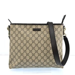 Gucci Shoulder Bag Beige Brown Gg | AlmaBagz