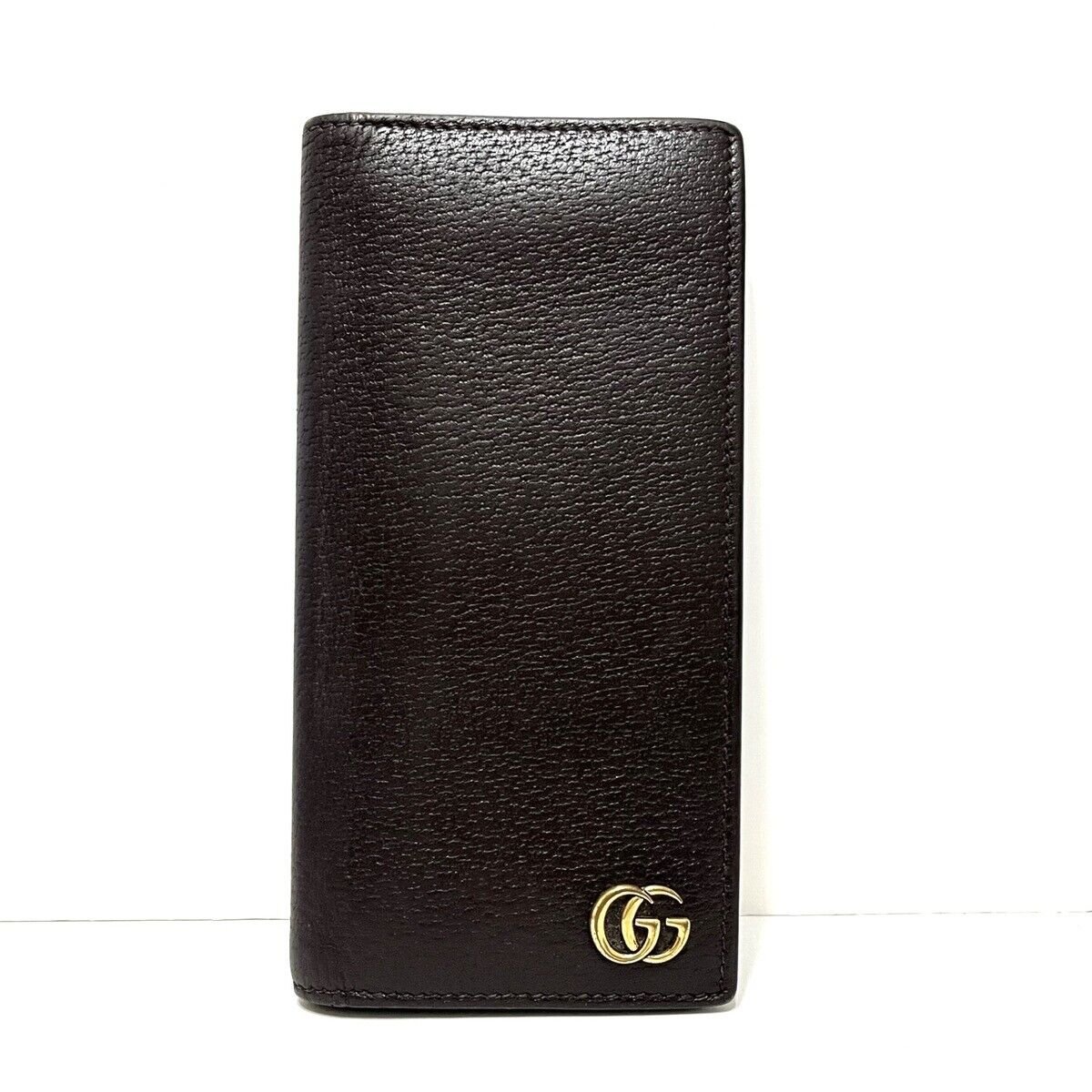 Gucci Gg Marmont Dark Brown Leather | AlmaBagz