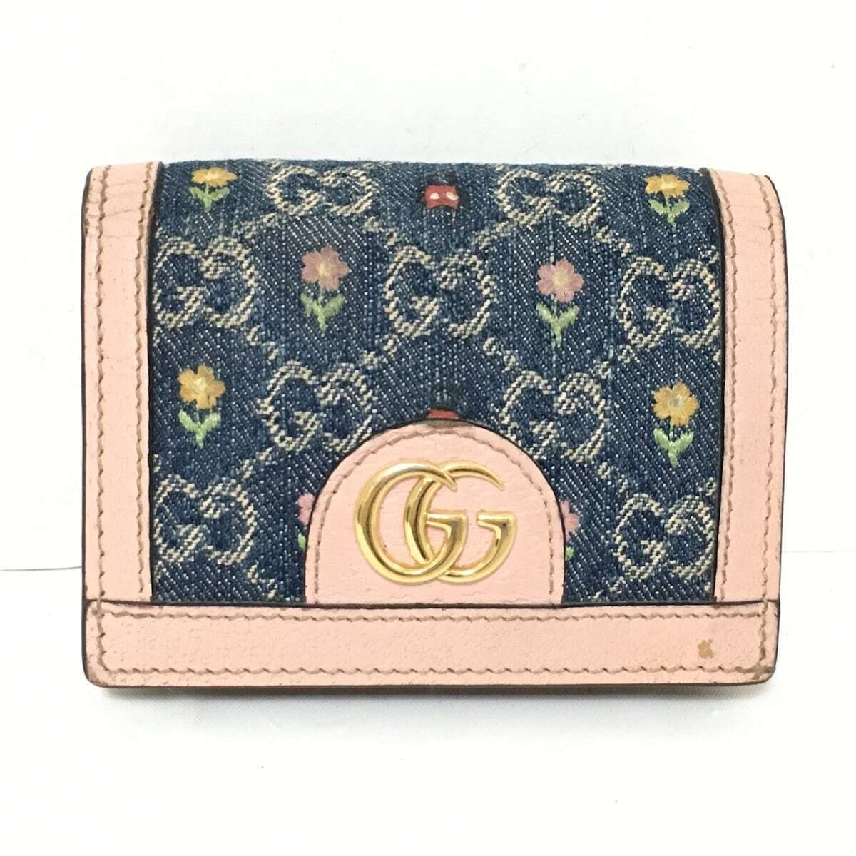 Gucci Ophidia Gg Supreme Navy Pink | AlmaBagz