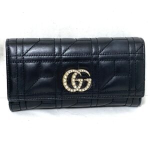 Gucci Gg Marmont Black Leather - | AlmaBagz