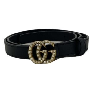 Gucci Double-G Slim Belt With | AlmaBagz