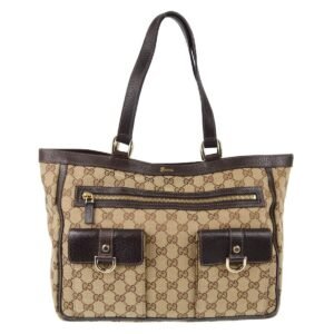 Gucci Beige Brown Gg Tote Handbag | AlmaBagz