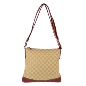 Gucci Beige Bordeaux Gg Crossbody Bag | AlmaBagz