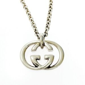 Gucci G Logo Pendant Necklace 19' Silver | AlmaBagz