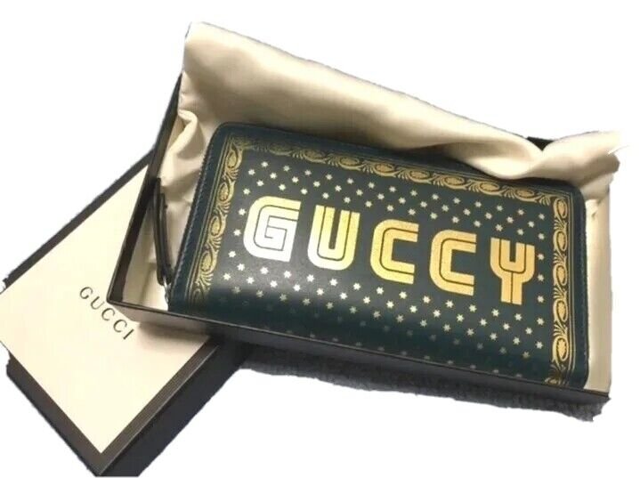 Gucci × Sega Long Wallet Round Zip Green | AlmaBagz