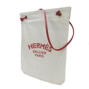 HERMES Shoulder Bag Canvas, Leather Red Alain GM Women Used | AlmaBagz