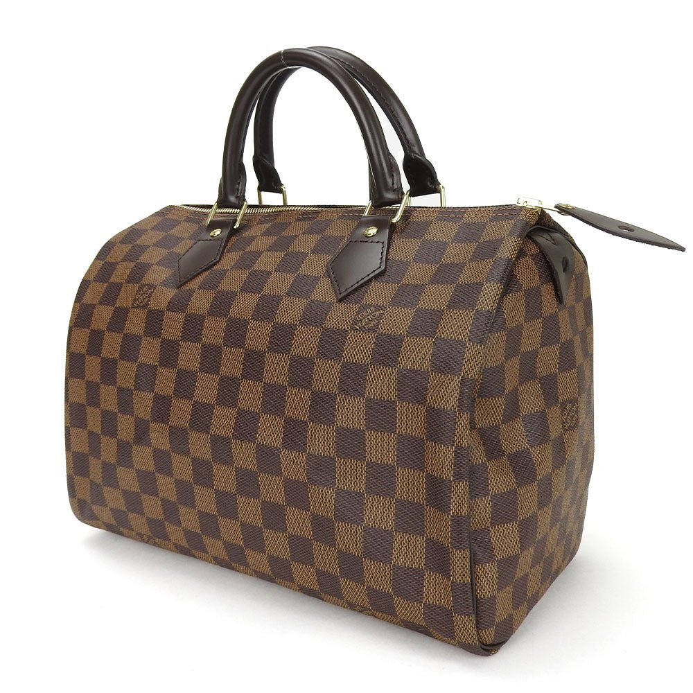 LOUIS VUITTON Handbag N41531 Damier Brown Speedy 30 | AlmaBagz