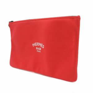 HERMES Pouch 80% Polyamide, 20% Elastane Red Neovan GM | AlmaBagz