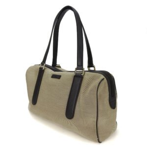 GUCCI Boston Duffel bag 257288 Canvas, Leather beige Women Used | AlmaBagz