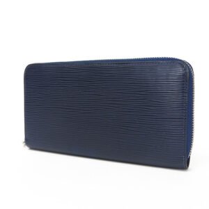 LOUIS VUITTON Long Wallet Purse M60307 Epi Leather Navy Zippy wallet | AlmaBagz